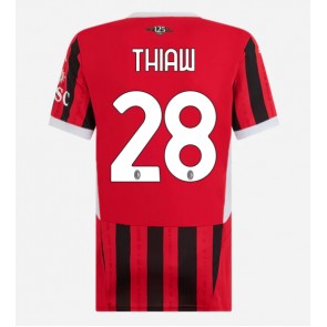 AC Milan Malick Thiaw #28 Replika Hjemmebanetrøje Dame 2024-25 Kortærmet